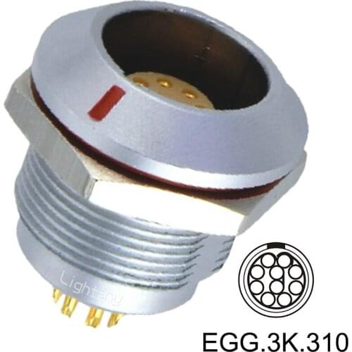 10 Core fixed socket push-pull self-locking EGA EGB. EGC. EGL. EGG. 3 k. 310. CLL CLA