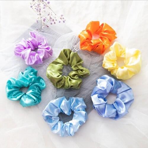 100Pcs Strong Elastic Ballet Dance Gym Hair Scrunchies Ponytail Holder Hair Ties