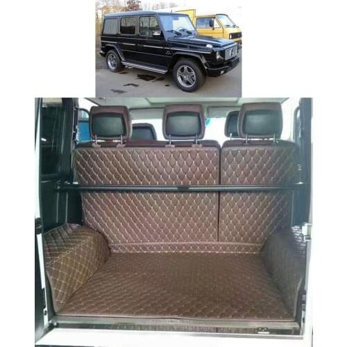 2017 leather car trunk mat cargo liner for mercedes benz G500 G350d G55 G63 G65 AMG 2004-2017 2016 2015 2014 w463 463