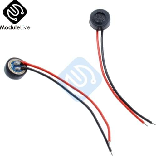 5PCS 4*1.5mm Electret Condenser Microphone MIC Capsule 2 Leads W 4x1.5 mm