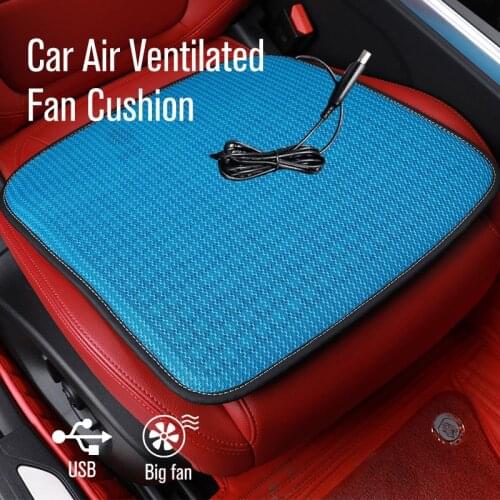 Car Air Ventilated Fan Cushion USB Cooling Car Seat Cushion Car Seat Pad Ventilation Cushion USB Fan Cushion