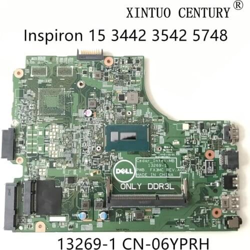 CN-06YPRH 06YPRH 6YPRH For Dell Inspiron 3442 3542 5748 Laptop Motherboard 13269-1 FX3MC W/ SR1EF i5-4210u 100% tested working