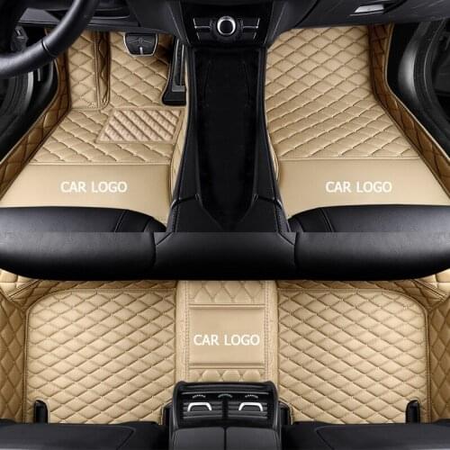 CUWEUSANG Custom leather car floor mats For jeep grand cherokee compass commander renegade waterproof car accessories Foot mats