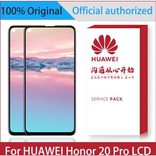 Original 6.26'' Display For Huawei Honor 20 Pro LCD YAL-AL10 YAL-L41 Touch Screen Digitizer Assembly Replacement With Frame