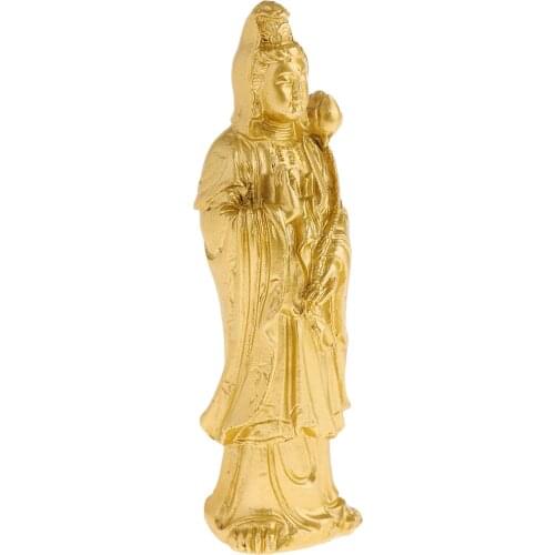 Sacred Kuan Yin Decoration Figure Fengshui Figure Buddhism Statues Ornament for Office