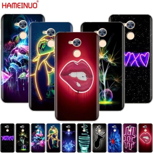 HAMEINUO Neon Pattern Print Cover phone Case for Huawei Honor 10 V10 4A 5A 6A 7A 6C 6X 7X 8 9 LITE