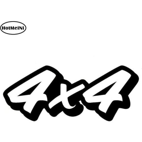 HotMeiNi 4x4 Offroad Interesting Vinyl Decals Car Sticker Car styling for Window Bumper Laptop Kayak Black/Silver 15.1*6cm