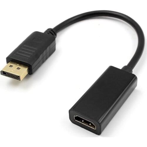 Big DisplayPort To HDMI Cable Adapter HD 1080P Male To Female DP To HDMI Converter For All Devices With DisplayPort