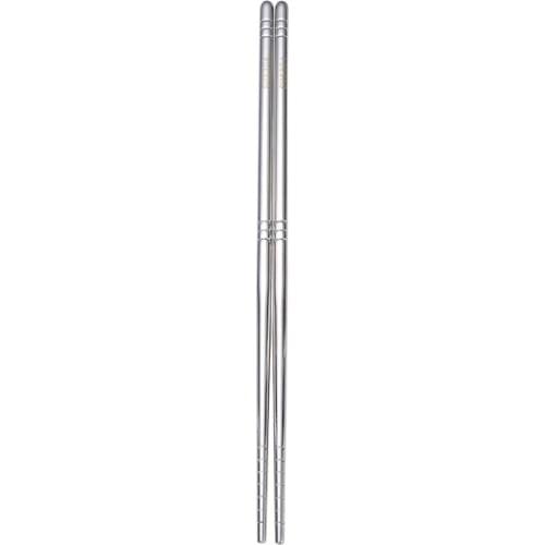 Chinese 304 Stainless Steel Chopsticks For Frying Food Sticks Reusable Non-slip Chopsticks With Long Handle
