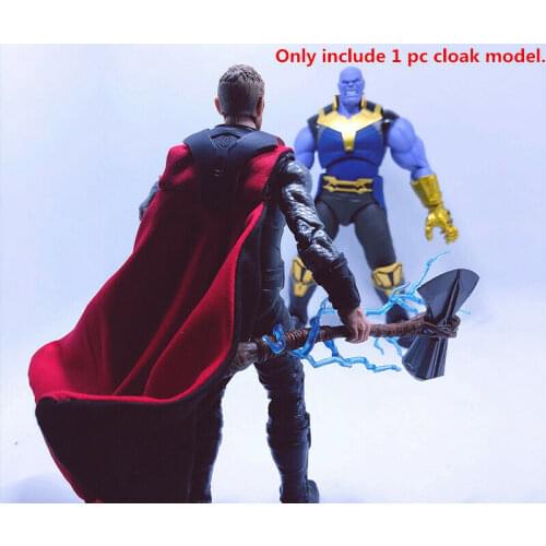 Red 1/12 Scale Doll Clothing Accessories Cloak Model for 6" Action Figure