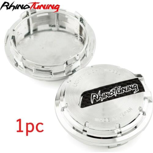 1pcs 65mm Car Wheel Center Cover For 57CR And 57DR Rhinotunin Logo Chrome Auto Accessories Modification Rim