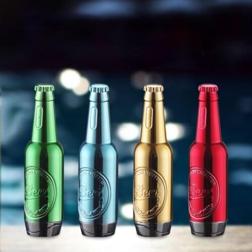 Mini Beer Bottle Personality Fun, Creative Inflatable Fire Smoking Accessories for Weed Funny Gift for Friend Gadgets for Men