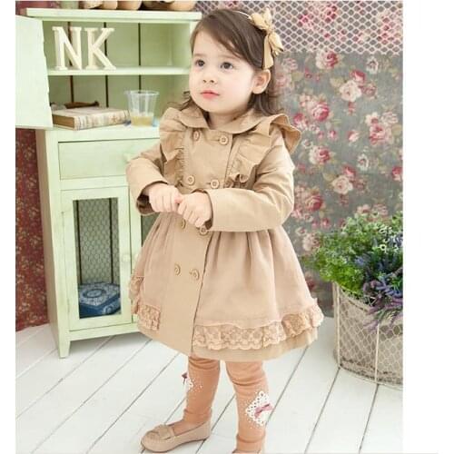 Girls' fashion flower coat 2