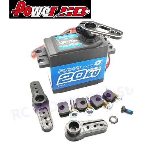Power HD LW-20MG Waterproof Digital Servo For 1/10 1/8 RC Car RC Model JR/futaba Compatible