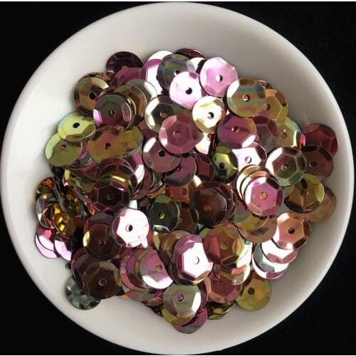 New!!! Multi Color 360pcs/lot Size 8mm PET Round Cup loose sequins Paillettes Wedding craft Women garments Sewing Accessories
