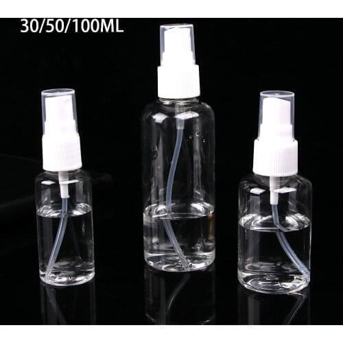 100/50/30ml Transparent Air Spray Bottle Plastic Mini Perfume Atomizer Container For Travel Cosmetic Makeup Tool