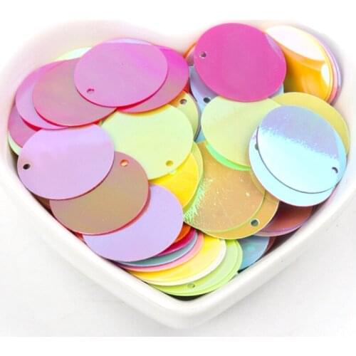 10g Flat Round PVC loose Sequins Multicolor Paillettes Sewing Craft Children DIY Garment Accessory Decor 10/20mm