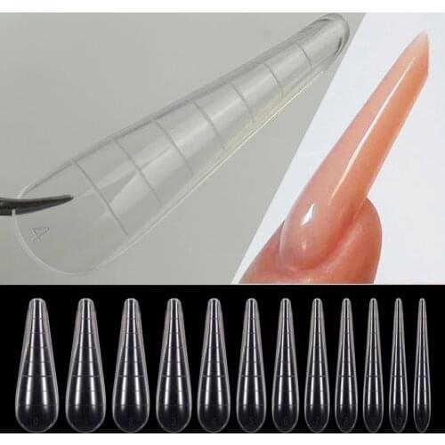 Quick Building Gel Mold 60pcs Nail System Full Cover Tips Dual Forms Tips Nail Extension For Building Form