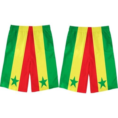 SENEGAL male youth custom made name number sen beach shorts nation flag sn french country college print text photo casual shorts