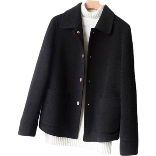 2021 New Autumn Winter High Quality Short Jacket Wool Coat Women Female Wool Outerwear Cashmere Coats