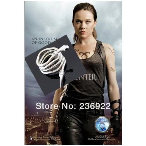 ZRM 20pcs/lot Wholesale The Mortal Instruments: City of Bones Isabelle Lightwoods Electrum WhipSerpent Bracelet For Men Women