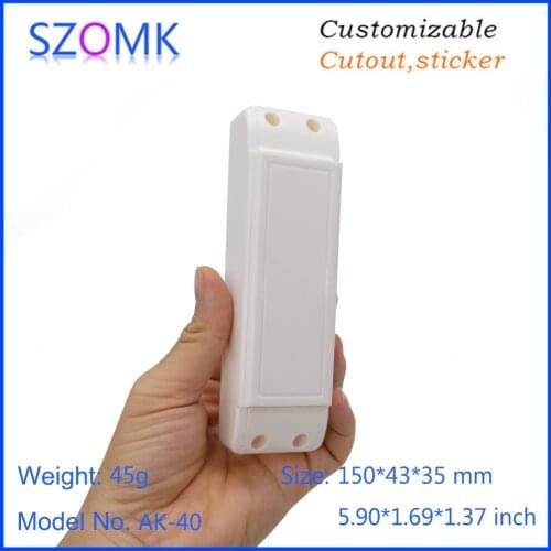 10 pcs, 150*43*35mm SZOMK led driver power supply plastic enclosure box for electronics controller casing LED plastic casing