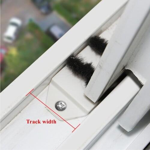 2pcs Sliding door sealing strip Dust stopper Window slot sealer up and down track rubber buffer block with brush window Hardware
