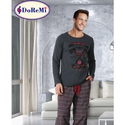 2020 Winter Turkish Brand Long Sleeve Thick Warm Pajama Sets for Men Coral Sleepwear Suit Pyjamas Lounge Homewear Home Clothes