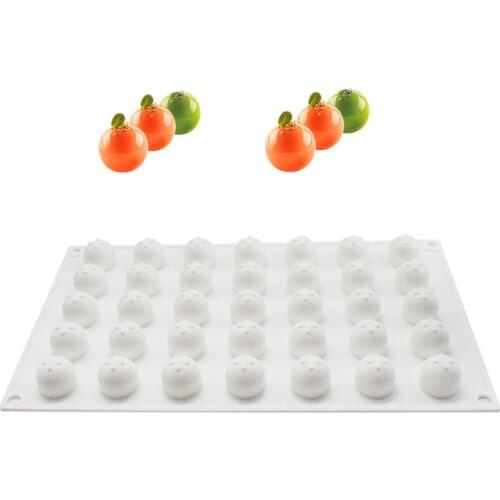 35 Cavity Round Ball Soap Silicone Cake Mold for Chocolate Mousse Cheese Bread Dessert Jelly Pudding Bakeware Decorating Tools