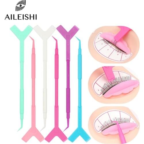 5PCS/10PCSPack Reuseable Plastic Eyelash Brush Clean Y Shape Grafted Eyelashes Brushes Women Makeup Brush Mascara Tools