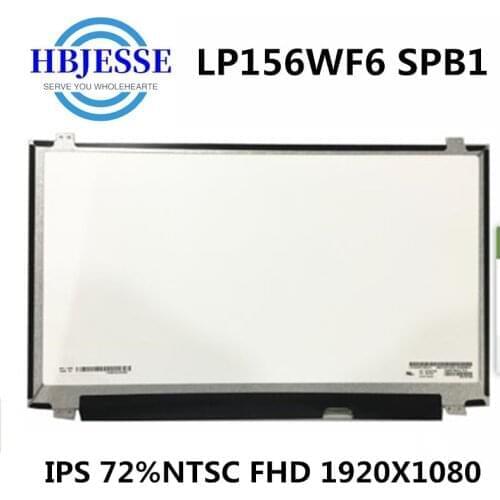 72% Color FHD IPS LP156WF6-SPB1 LP156WF6 SPB1 LP156WF6 (SP)(B1) LED Display Matrix for Laptop15.6 FHD 1920X1080 30Pin Slim
