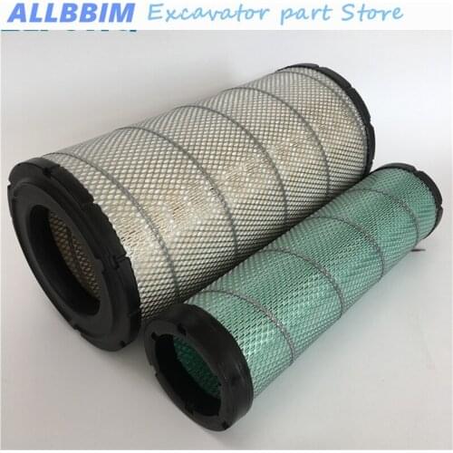 For Komatsu PC220-7 PC230-7 PC240-7 PC270-7 Excavator accessories air filter element air filter high quality accessories