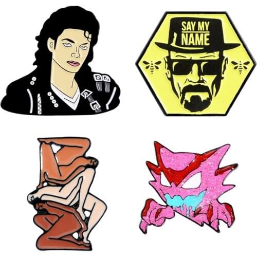 Avatar Enamel Badges Anime Pins Brooches On Backpack Aesthetic Enamel Lapel Pins Anime Badges Womens Brooch Jewelry Gothic Pins