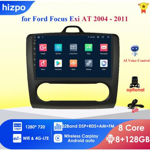 2G+32G Android 9.0 DSP Car Radio Multimedia Video Player Navigation GPS For ford focus 2 3 Mk2/Mk3 hatchback 2 din DVD Cam-in 4G