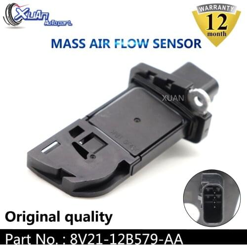 XUAN MAF MASS AIR FLOW METER SENSOR 8V21-12B579-AA For Ford B-MAX FIESTA GALAXY MONDEO RANGER S-MAX TRANSIT VOLVO S60 S80 V50
