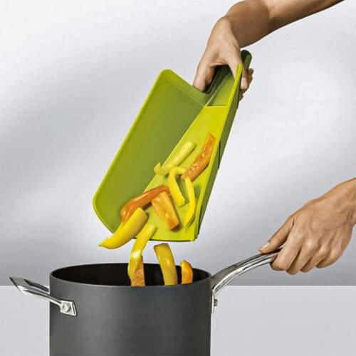 Chopping Board Foldable Convenient Plastic Non-stick Chopping Block Shovel Shape Mat Multifunctional Sheet for Kitchen