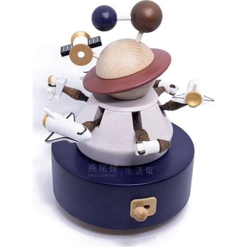 Movement Small Wood Cute Music Box Clockwork Decorative Boxes My Melody Music Production Notes Caja Musical Birthday Gift EH50MB