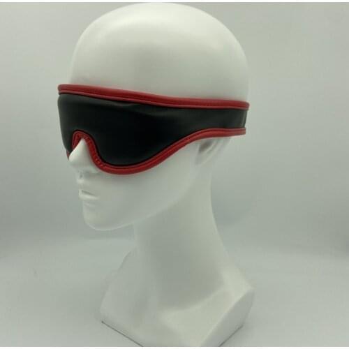 Erotic Toys of PU Sponge Padded Eye Mask ,for Women Men Self Bdsm Bondage Blindfold Masque to Cover Flirting Sex Products