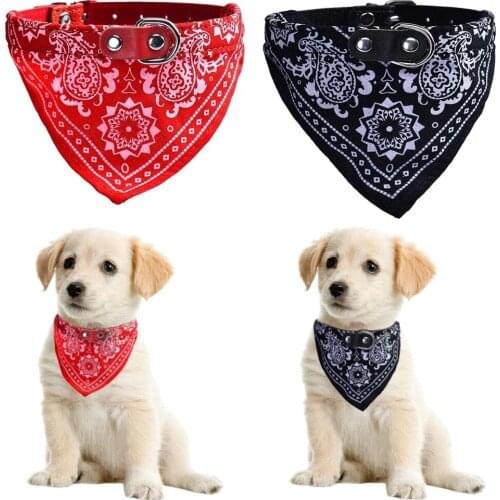 Cat Dog Scarf Collar Adjustable Puppy Bandana Tie Collars Neckerchief Dog Collier Supplies Pet Accessories Kawaii Dog Collar NEW