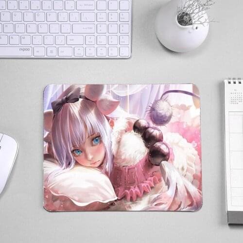 Mairuige Japanese Anime Comic Mousepad Miss Kobayashis Dragon Maid Kanna Kamui Cute Girls Dragon Pattern mouse Pad Mat for mat