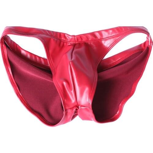 LinvMe Hot Sexy Men Underwear Low Waist Sheathy Chaparejos Summer Briefs Cool Bright Mirror Tight Fashion Stretch G-string