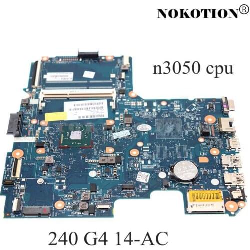 NEW SPS 814051-001 SKITTL10-6050A2730601-MB-A01 laptop motherboard For HP 240 G4 14-AC SR29H 2.30GHz N3050 CPU DDR3 Mainboard