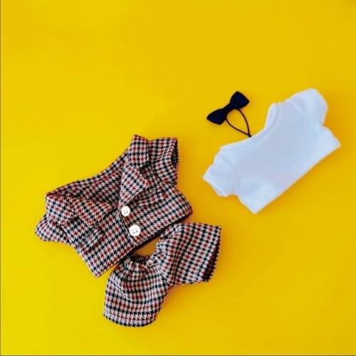 [MYKPOP]KPOP Dolls Clothes & Accessories: Suit 4pcs Set for 15cm 20cm doll (without doll) Fans Collection SC20080213