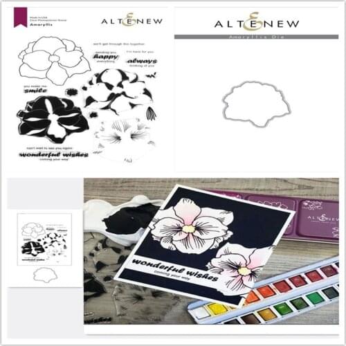 Christmas Flower Metal Cutting Die And Stamp Set For DIY Scrapbooking Album Paper Card Handmade Decoration Craft Template