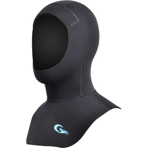 YonSub 3MM/5MM Neoprene Scuba Diving Hood With Shoulder Winter Keep Warm Hat Caps Spearfishing Snorkeling Equipment Wetsuit Hood