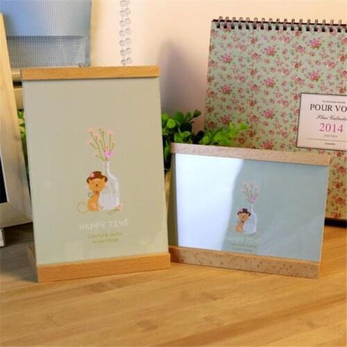 Nordic Simple Wooden Frame 5/6 inch Wood Color Picture Photo Frames For Wall Picture Frames Wall Photo Frame Home Decor