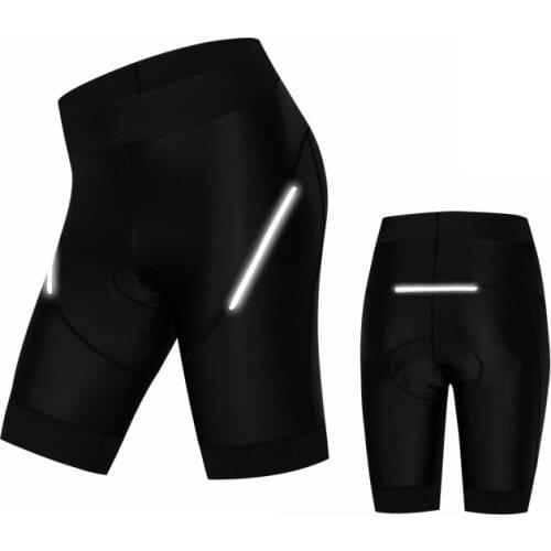 New Black Reflective Cycling Shorts Padded Women Shockproof MTB Bicycle Shorts Road Bike Shorts Ropa Ciclismo Tights S-XXXL