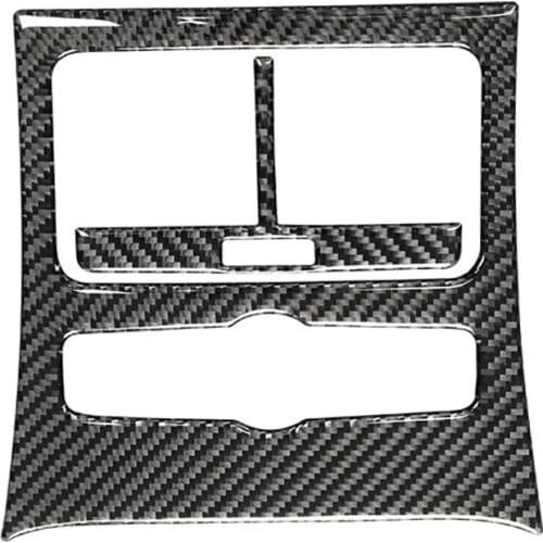 Carbon Fiber Car Rear Air Vent Outlet Frame Cover Trim for - A6 2005 2006 2007 2008 2009 2010 2011