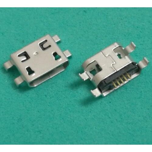 500pcs/lot micro usb female connector 5pin for Lenovo A765E A820 LePAD B8000 IO B6000 5pin tail sockect charging port