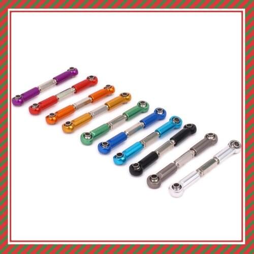 Alloy Steel Steering Servo Link Rear Arm Tie Rod Length Adjustable For Rc Car 1/12 Wltoys l959 l969 l979 l202 l212 l222 k959